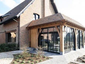 Houten bijgebouwen poolhouse seniorenwoning